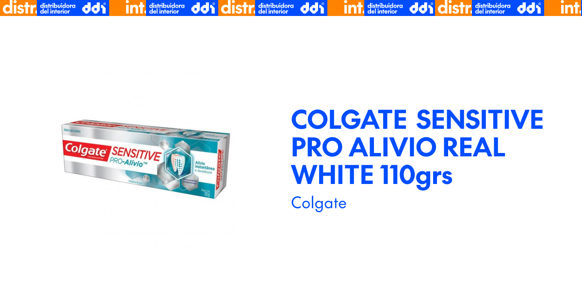 COLGATE SENSITIVE PRO ALIVIO REAL WHITE 110grs | DDI